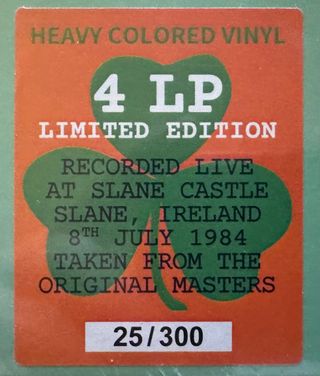 Bob Dylan Slane Castle 1984 4 LP Vinilo