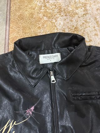 Giacca Ecopelle Y2K Nera