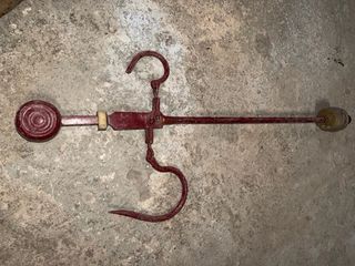 Balanza romana antigua de carnicero