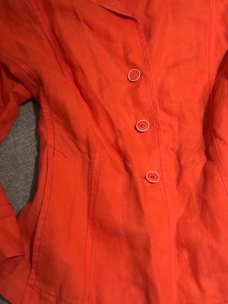 Americana Riani Lino Talla 44 Naranja Vintage