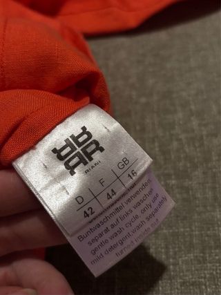 Americana Riani Lino Talla 44 Naranja Vintage