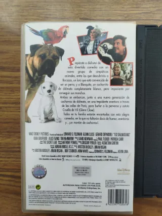 102 Dálmatas VHS Película Familiar Español