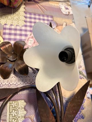 Lampada da muro a con fiori