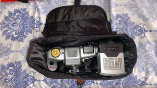 Cámara de fotos vintage decorativa