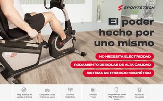 Bicicleta Estática Recostada Sportstech ES600Nueva