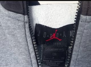 Sudadera Nike Jordan Gris y Negra