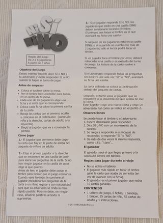 Juego de mesa ni SÍ ni NO Megableu