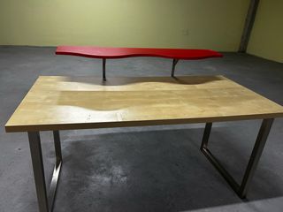 Escritorio madera y metal