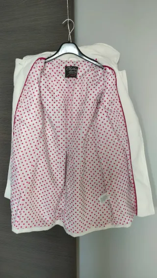 Cappotto Piazza Italia Bianco Taglia S