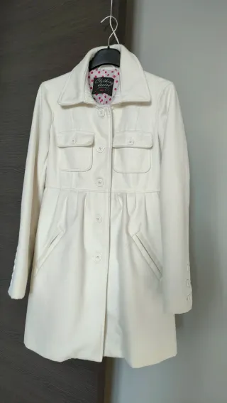 Cappotto Piazza Italia Bianco Taglia S