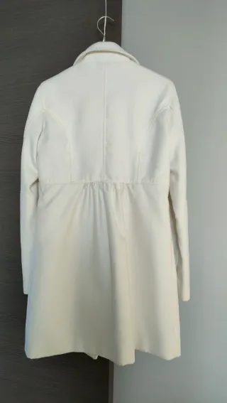 Cappotto Piazza Italia Bianco Taglia S