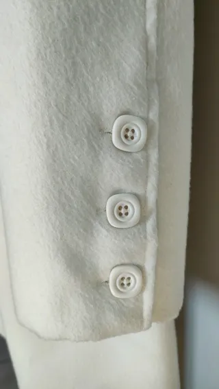 Cappotto Piazza Italia Bianco Taglia S