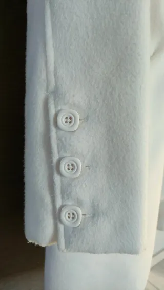 Cappotto Piazza Italia Bianco Taglia S