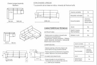 Sofá Kenay Home Air Chaise Longue Izq.