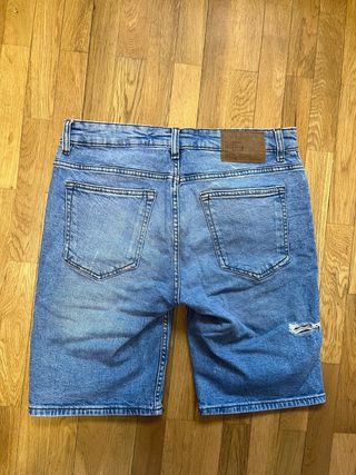 Lote 2 Pantalones Vaqueros Cortos Azules