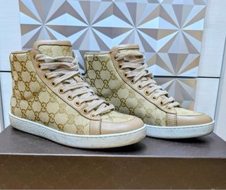 Deportivas Gucci Beige y Marrón