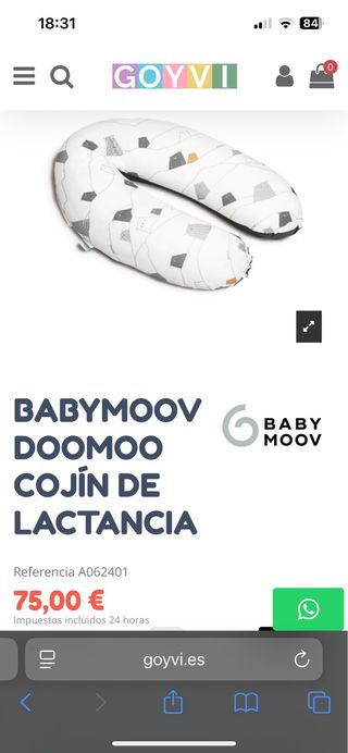 Cojín de lactancia Doomo Buddy