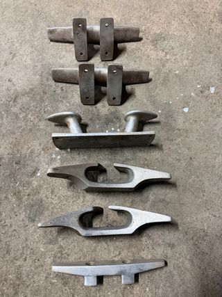 Cornamusas náuticas aluminio - Lote 6