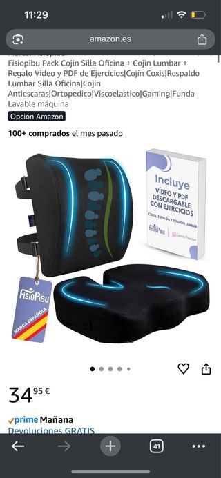 Cojín Ortopédico Negro