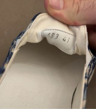 Miu Miu Zapatillas Logo Canvas Blu e Bianco