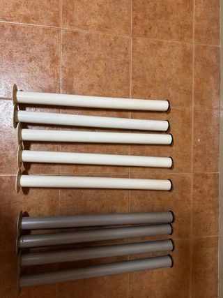 Patas para mesa/escritorio aluminio.