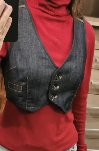 Chaleco vaquero mujer