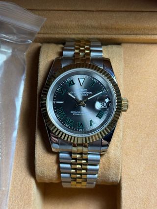 Seiko Mod Datejust Wimbledon 39mm