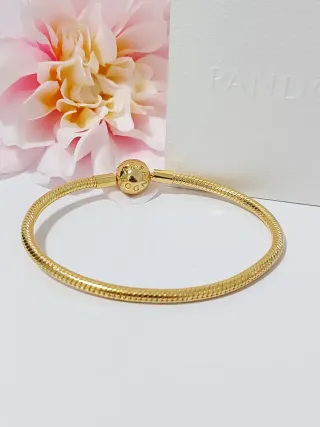 Pulsera Pandora Talla 18 Dorada