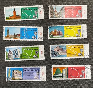 Sellos Yemen Conmemorativos Fútbol