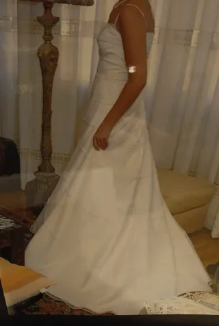 Vestido de Novia Blanco con velo
