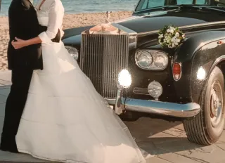 Vestido de Novia Blanco con velo