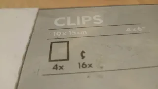 12 Clips foto Cristal Ikea Nuevos