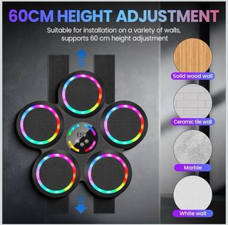 Máquina de boxeo con música y luces