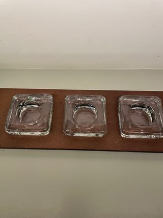 Portacandele design moderno 3 posti