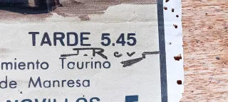 Cartel Taurino Manresa 1955,Fiesta Mayor