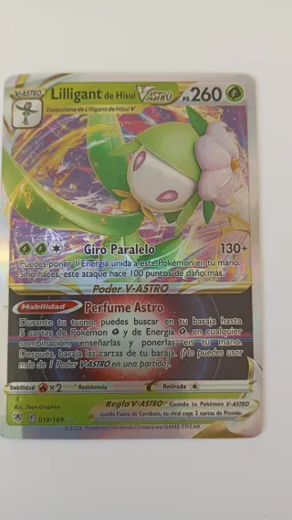 Lilligant de Hisui V ASTRO Holo 018/189