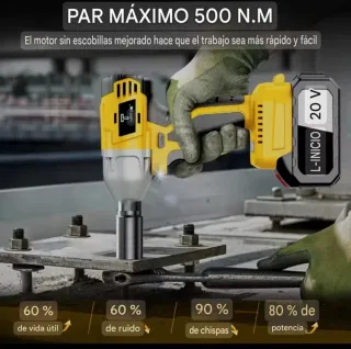 Llave Impacto Multifuncion Recargable (2 Baterías)