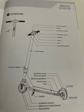 Patinete eléctrico casi nuevo