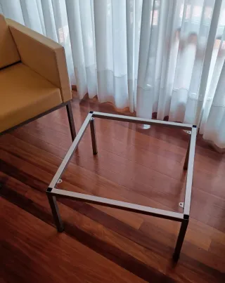 4 butacas + mesa Delaoliva salón o sala de espera