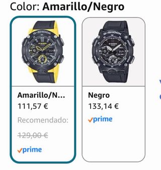 Reloj Casio G-Shock Amarillo Módulo 5590