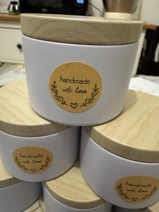 Candela profumata cera di soia 100% naturale