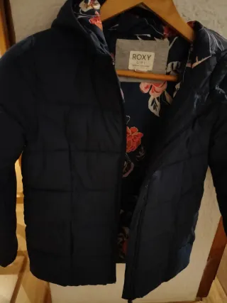 Abrigo Roxy Niña Azul. Talla 10-12