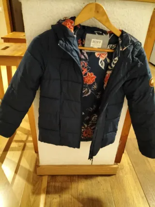 Abrigo Roxy Niña Azul. Talla 10-12