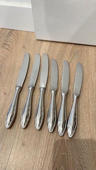 Set 6 Cuchillos Acero Inoxidable