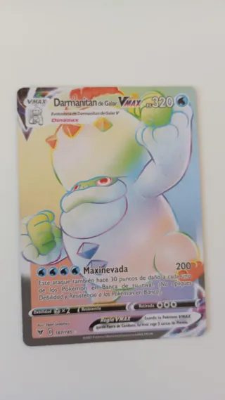 Carta Pokémon VMAX Darmanitan de Galar 187/185
