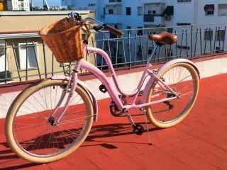 Bicicleta paseo mujer rosa