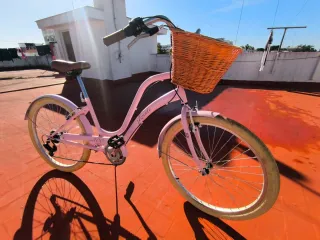 Bicicleta paseo mujer rosa