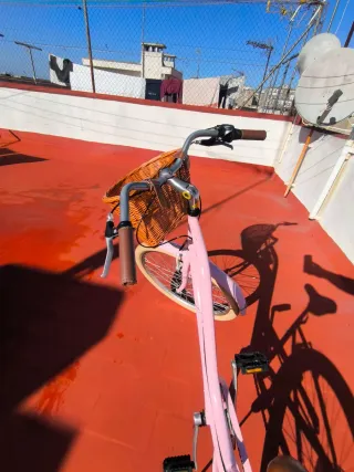 Bicicleta paseo mujer rosa