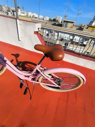 Bicicleta paseo mujer rosa