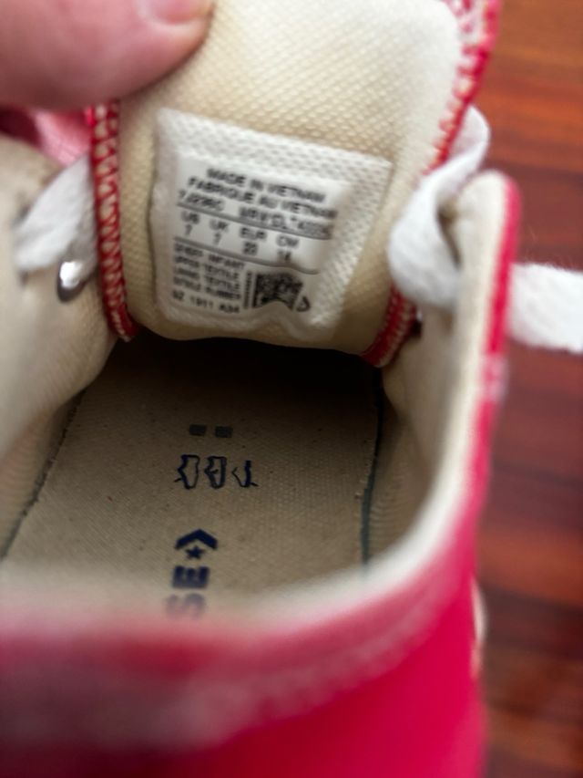 Tênis Converse All Star Vermelho Tamanho 22